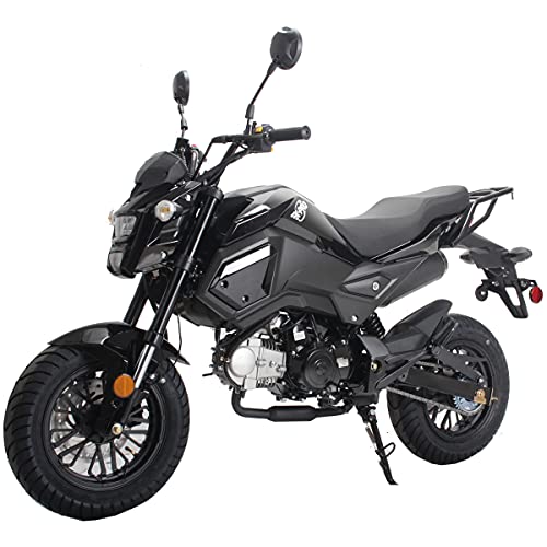 125cc Gas Motorcycle Dirt Bike Street Bike Black K912