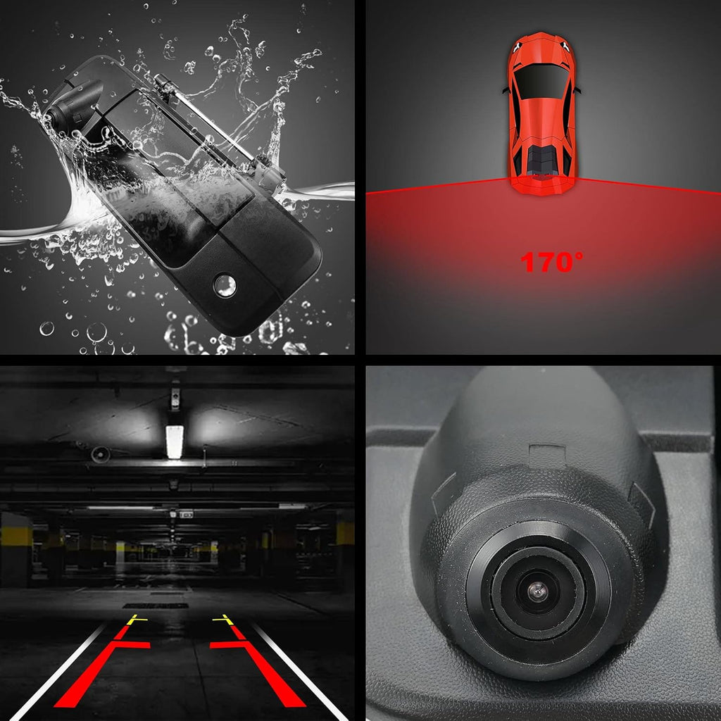 Tailgate Handle Backup Rear View Camera for Toyota Tundra 2007-2014, IP68 Waterproof H34114