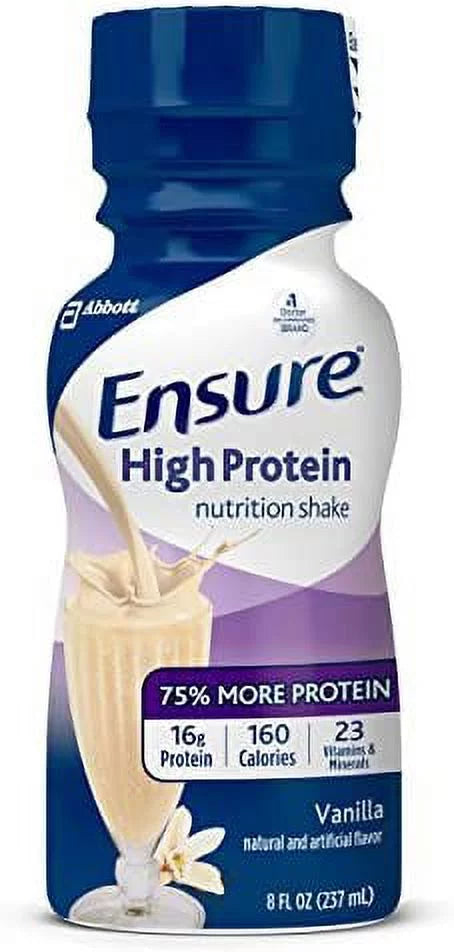 Vanilla 8oz 24 count High Protein Nutrition Shake Q993
