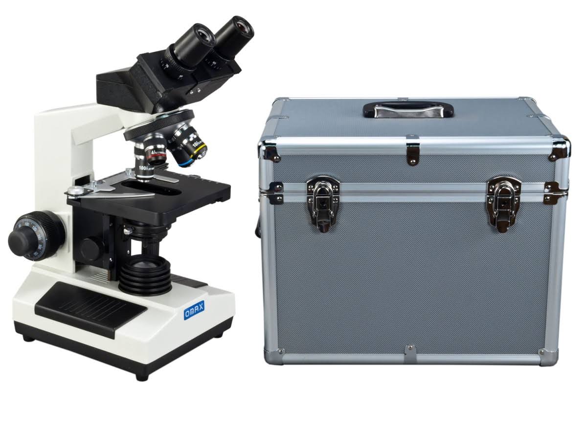 Compound Binocular Microscope with Aluminum Carrying Case B692092