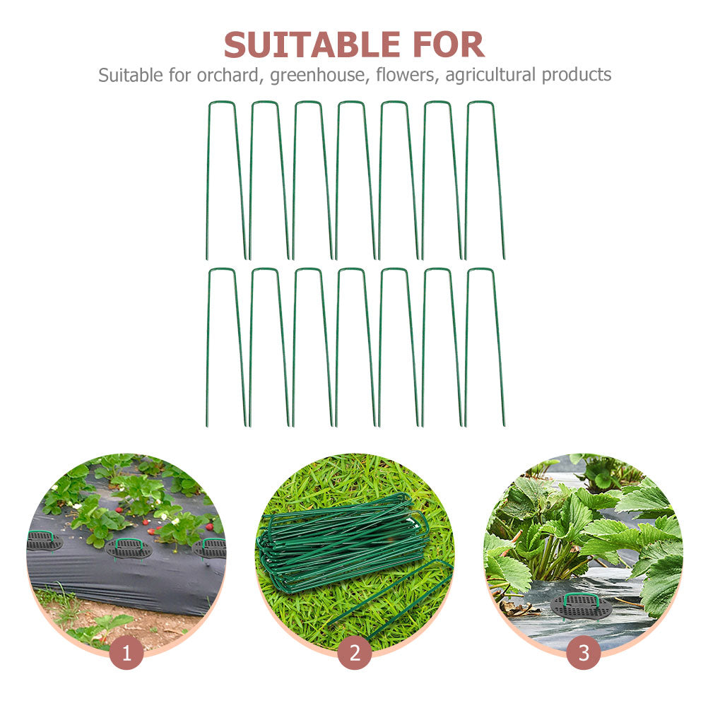Garden Staples Tent Spikes Metal Stake U718942