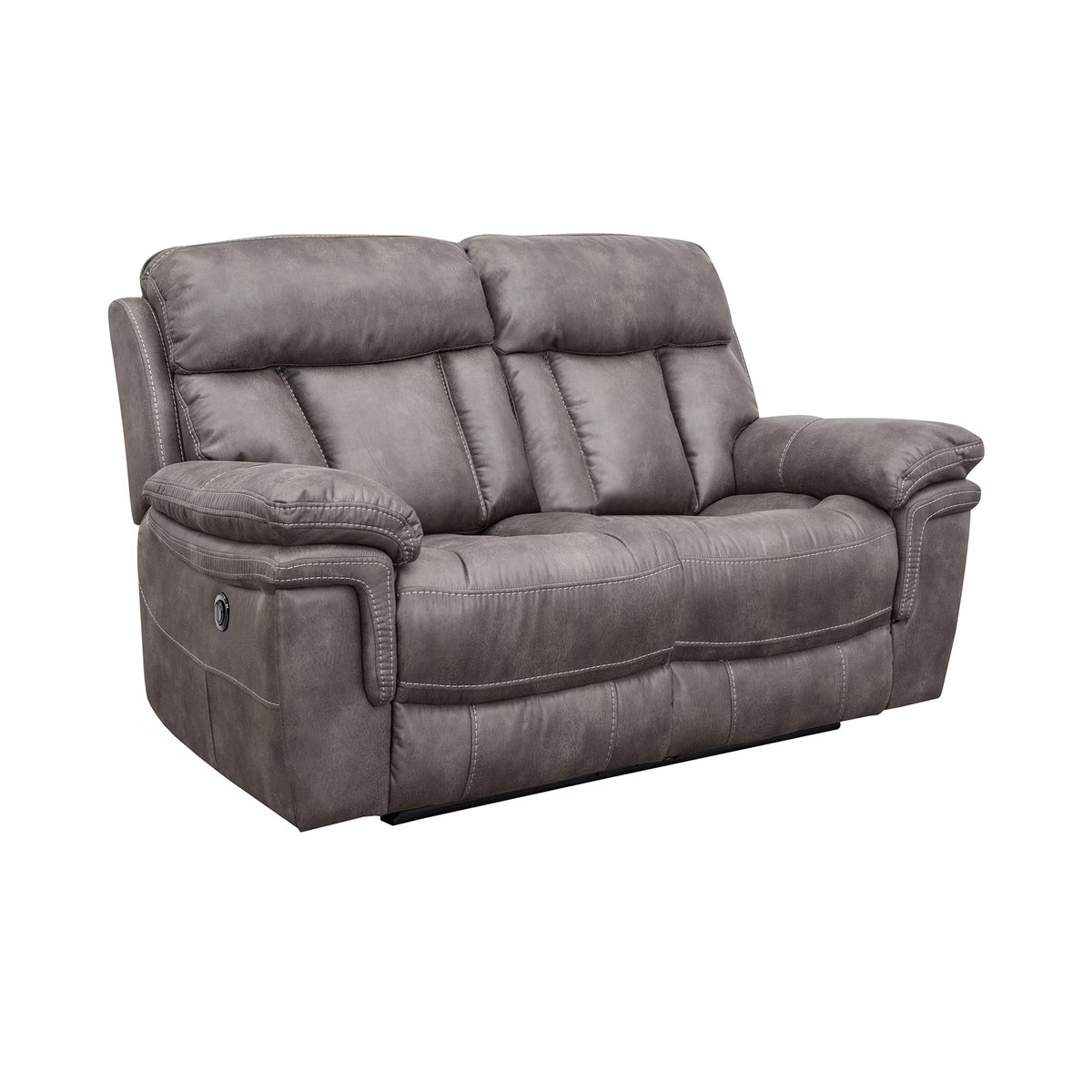 Gunmetal Fabric Power Loveseat Q719263