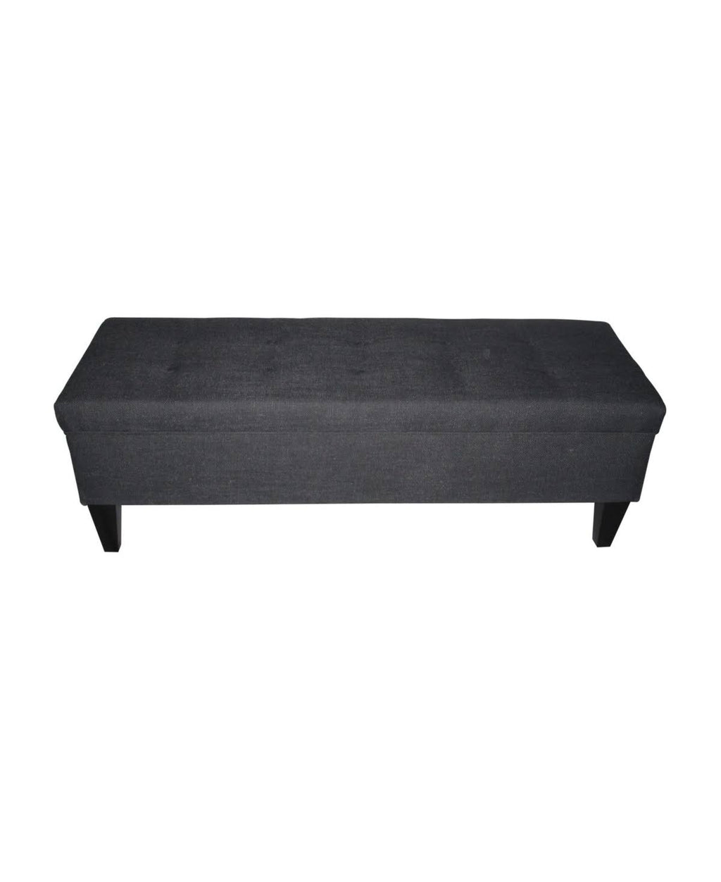 Charcoal Tufted Storage Bench Y946