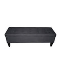 Charcoal Tufted Storage Bench Y946