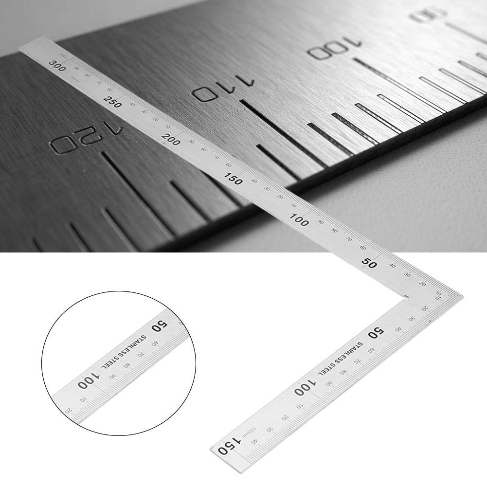 L-Shaped Stainless Steel 90 Degree Right Angle Square Ruler Q895