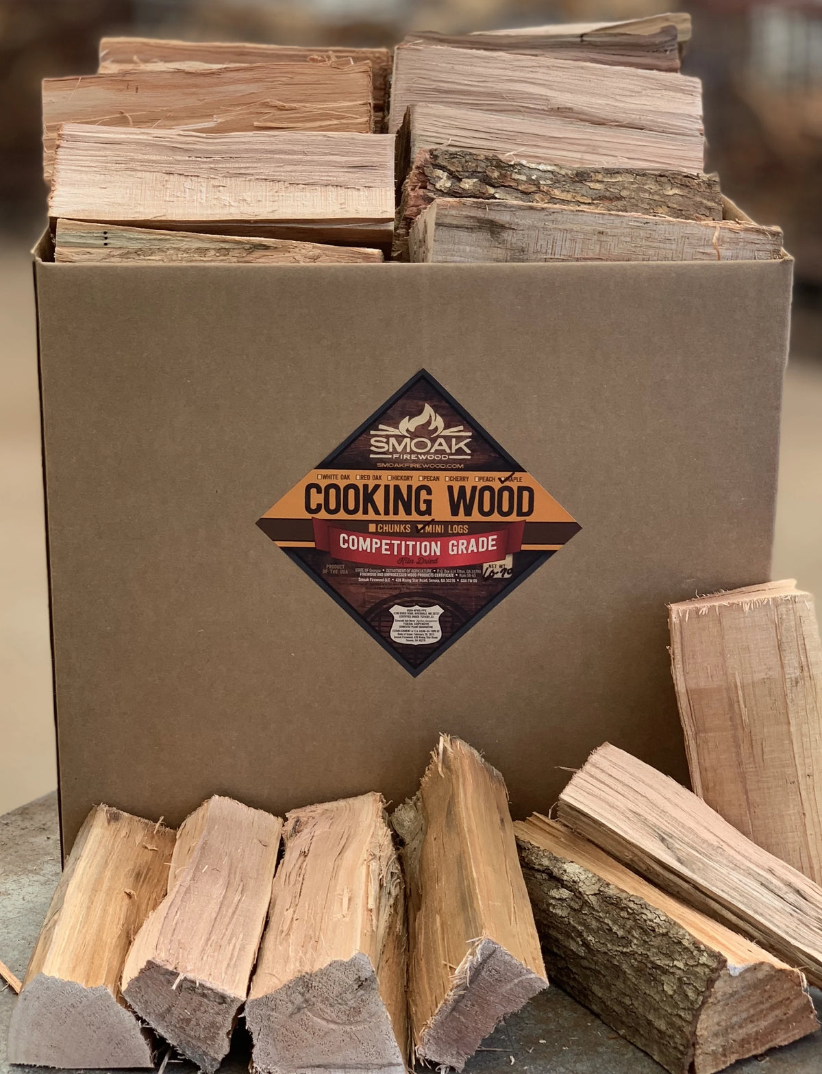 Maple Mini Logs Firewood 60-70lbs L426