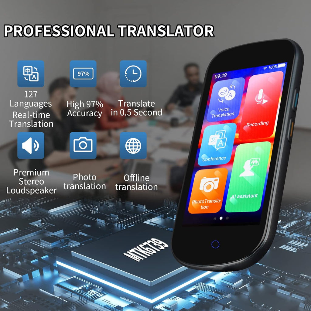 127 Languages Portable Smart Voice Translator Device W759333
