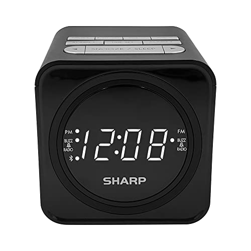 FM Clock Radio with Bluetooth Speaker and Dual Alarms A44709