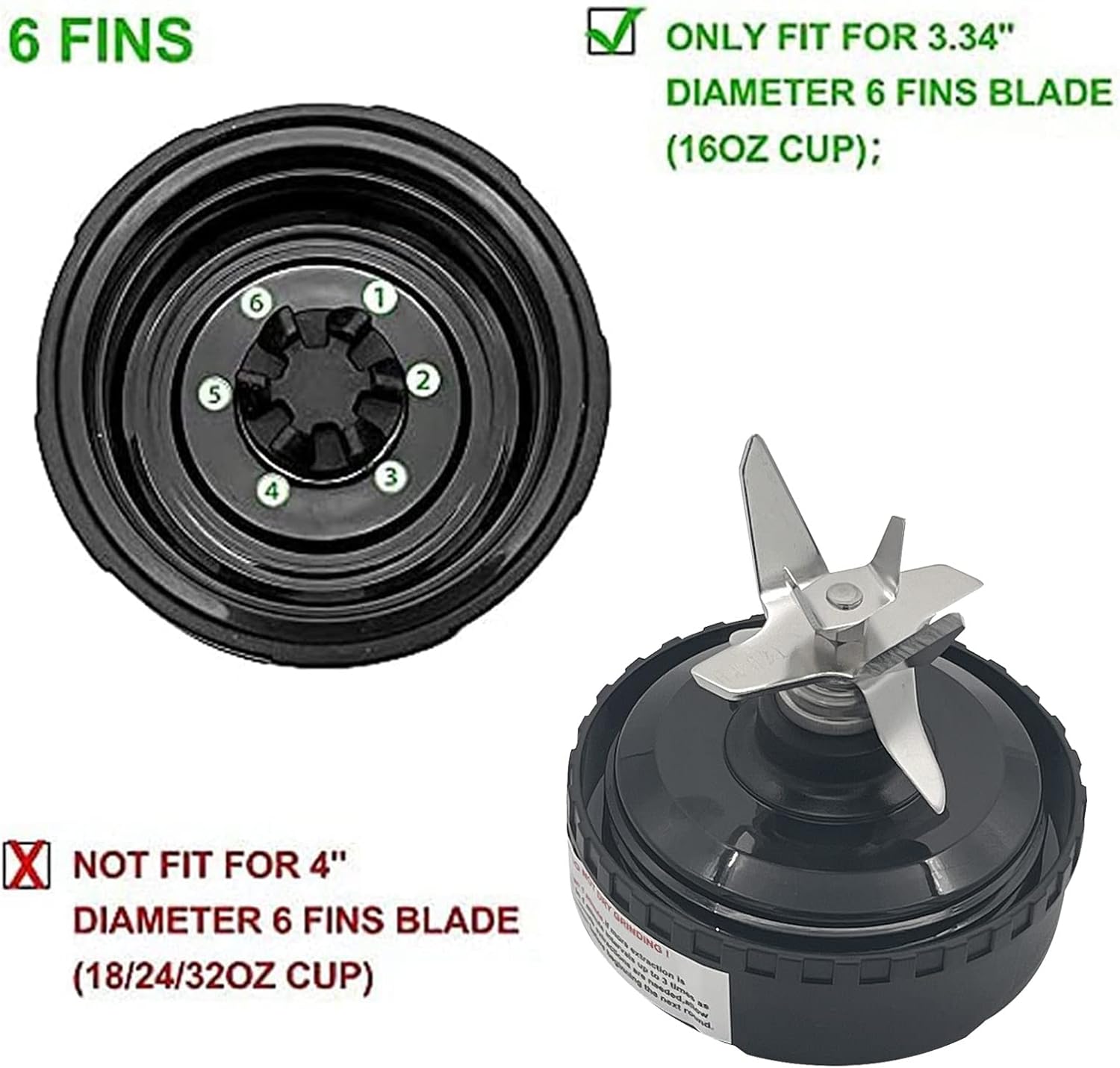 Blender Extractor Blade Assembly for 16oz Cup M770