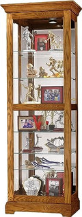 Six Shelves Locking Slide Door Curio Cabinet E4732