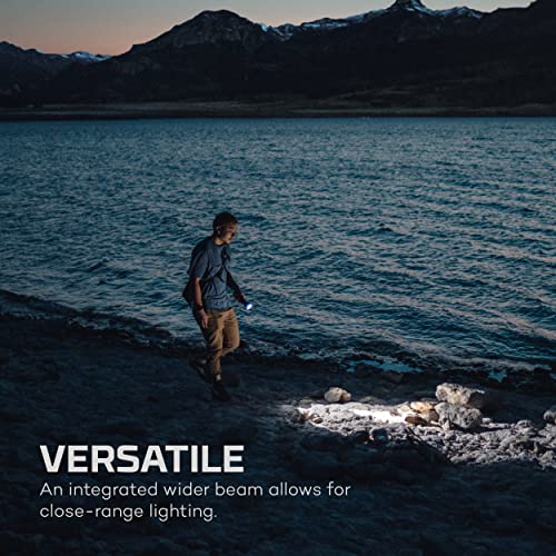 Rechargeable LED Flashlight with 4 Light Modes, Storm Gray T418
