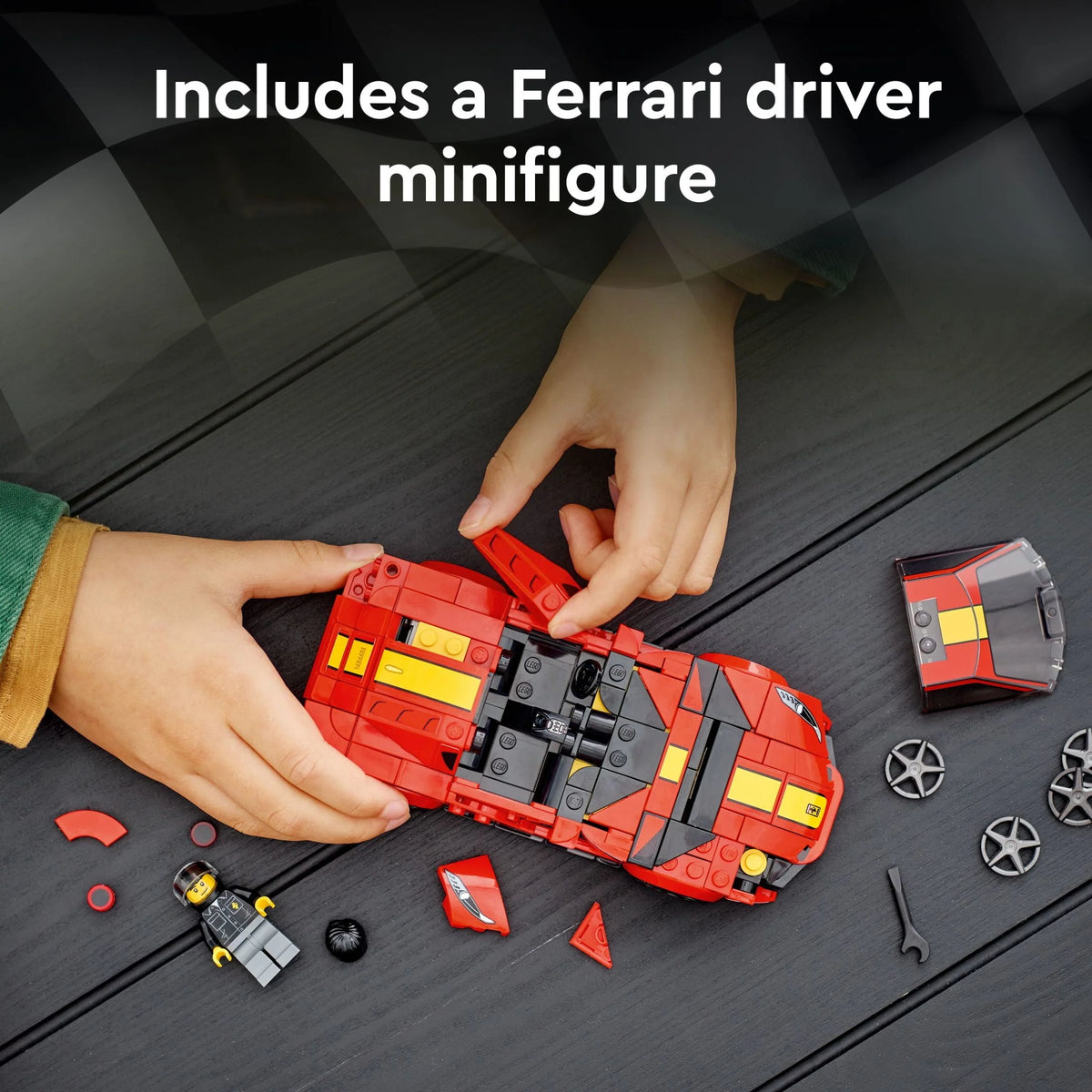Sports Red Race Car Building Kit I317291
