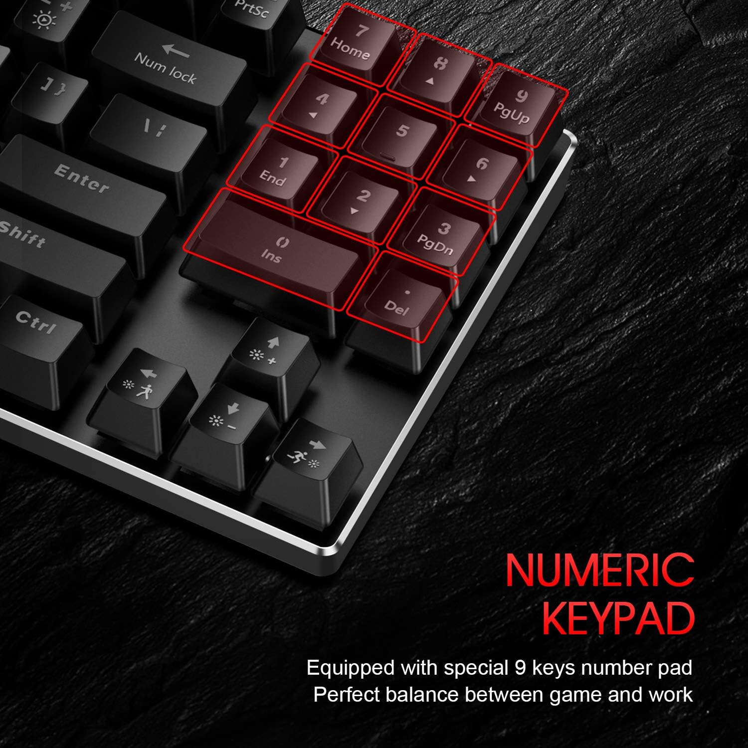 89 Keys Wired Backlit Gaming Keyboard Red Switch with 4800 DPI 6 Button Mouse and Mouse Pad Pack of 2 C805