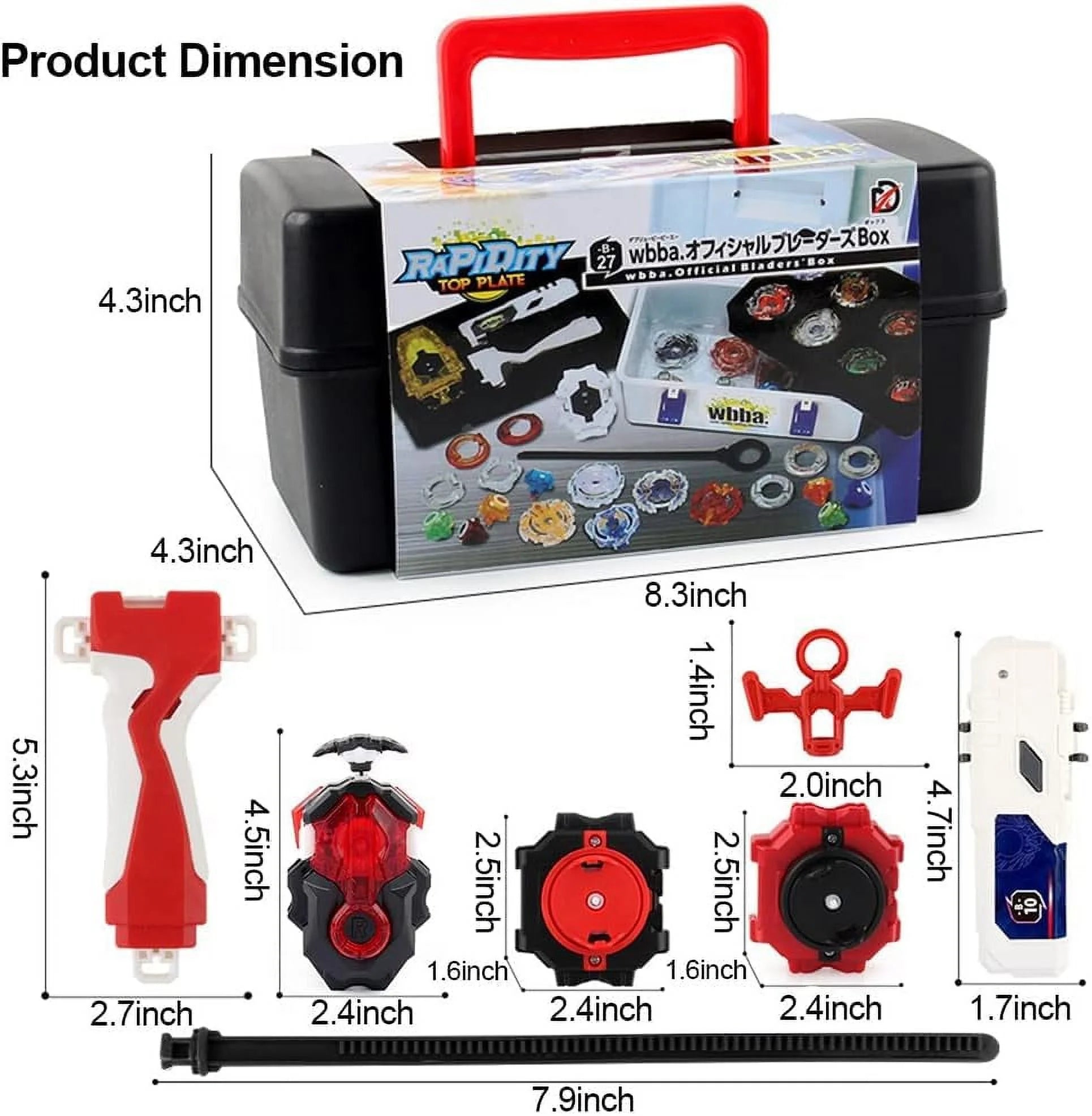 12 Pieces Bey Battling Top Blade Burst Gyro Toys with 4D Launcher Grip F170916