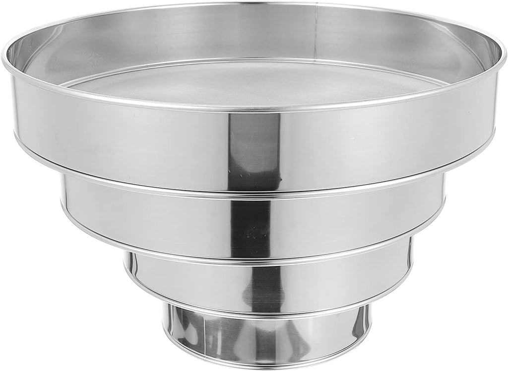 4pcs plastic flour sifter with Stainless steel Mesh R5743