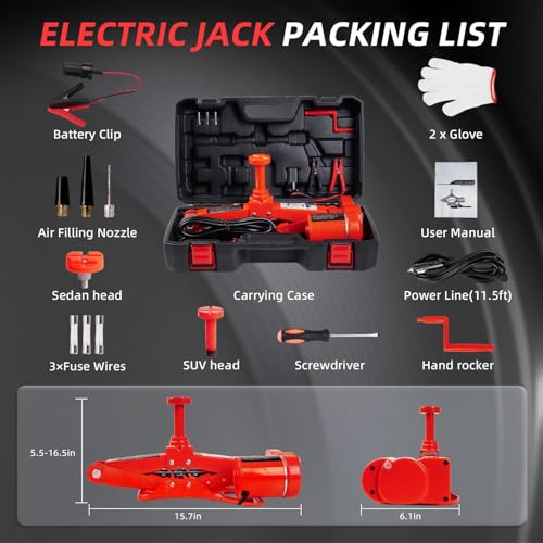 3T 12V Electric Car Jack V696