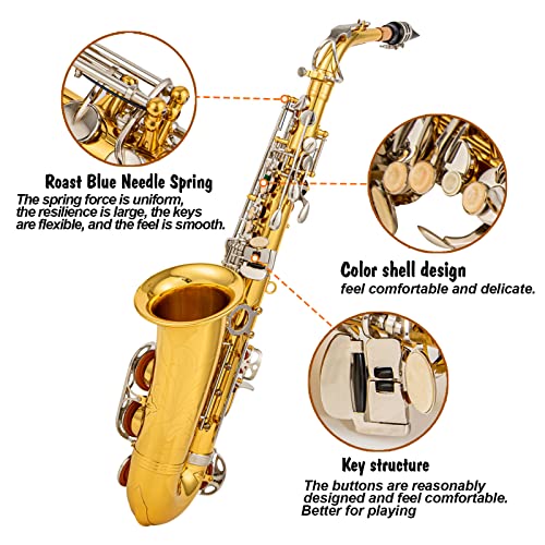 Black/gold keys Eb Alto Saxophone with Case G299000