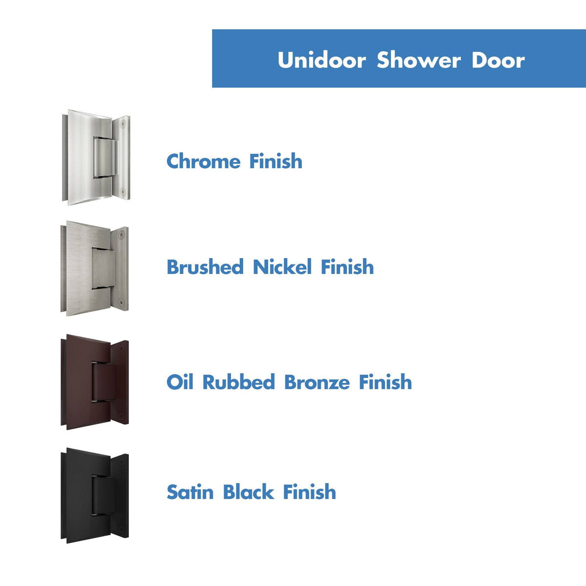 Hinged Shower Door, Oil Rubbed Bronze Finish Hardware P570138
