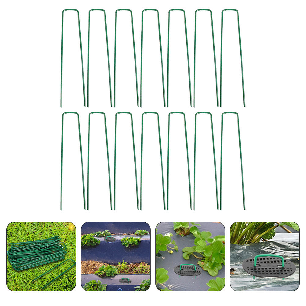 Garden Staples Tent Spikes Metal Stake U718942