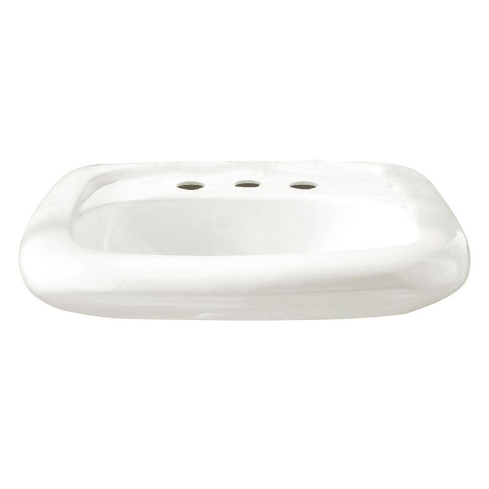 White Bathroom Sink D3629