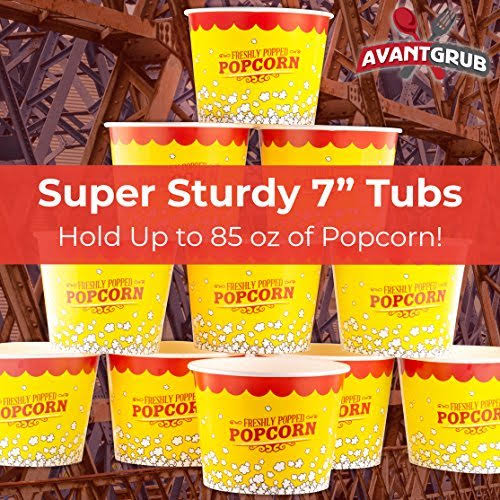 85 oz Disposable Popcorn Tub 150pk Y135