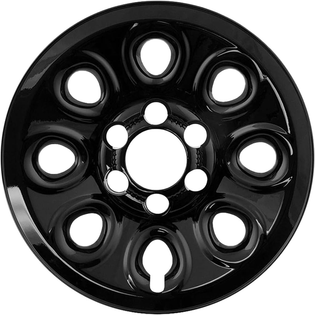17" Gloss Black Wheel Skins Set of 4 C9712