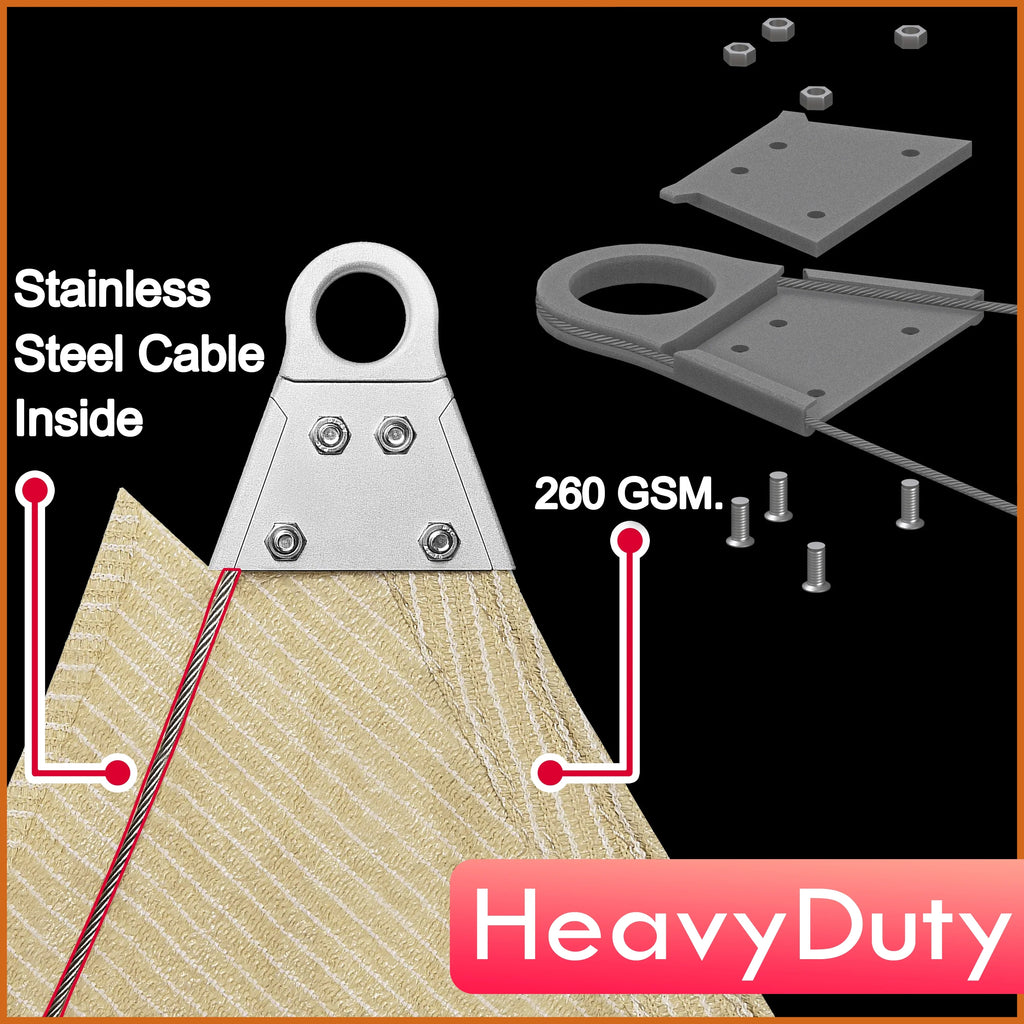 Grey Sun Shade Sail Canopy Awning F429