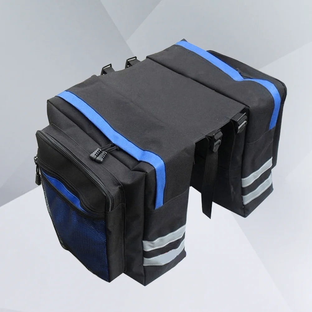 Blue Waterproof Cycling Rear Seat Bag Pannier R1089