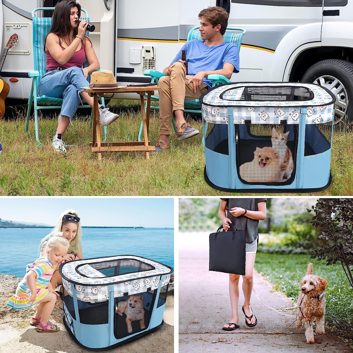 Foldable Dog Playpen Pet Tent B292