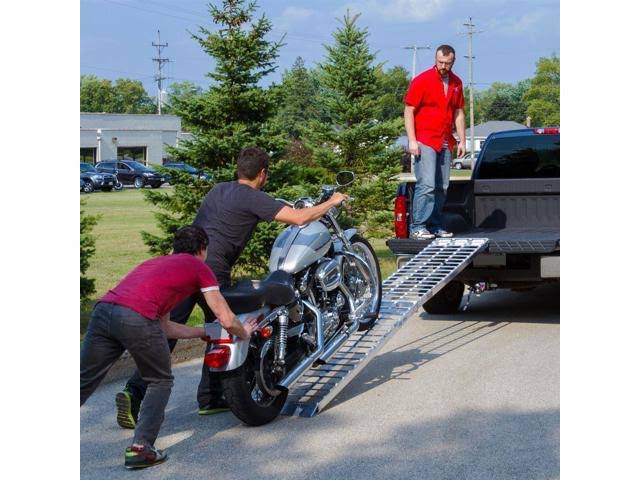 Folding Aluminum Motorcycle Ramp A286617