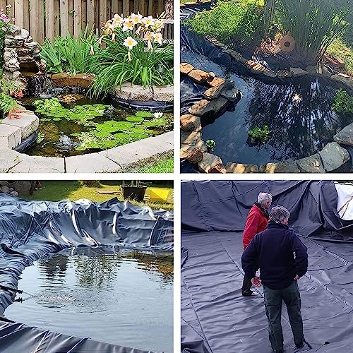 Black HDPE Pond Liner 0.13mm 10x10m Y757