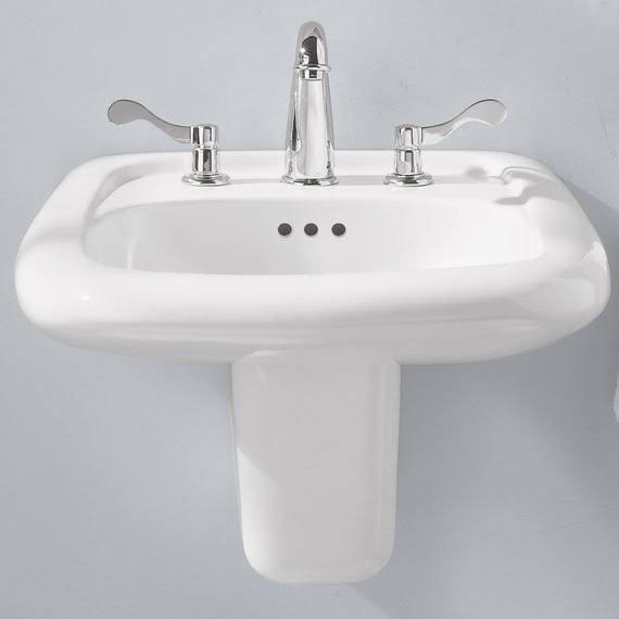White Bathroom Sink D3629