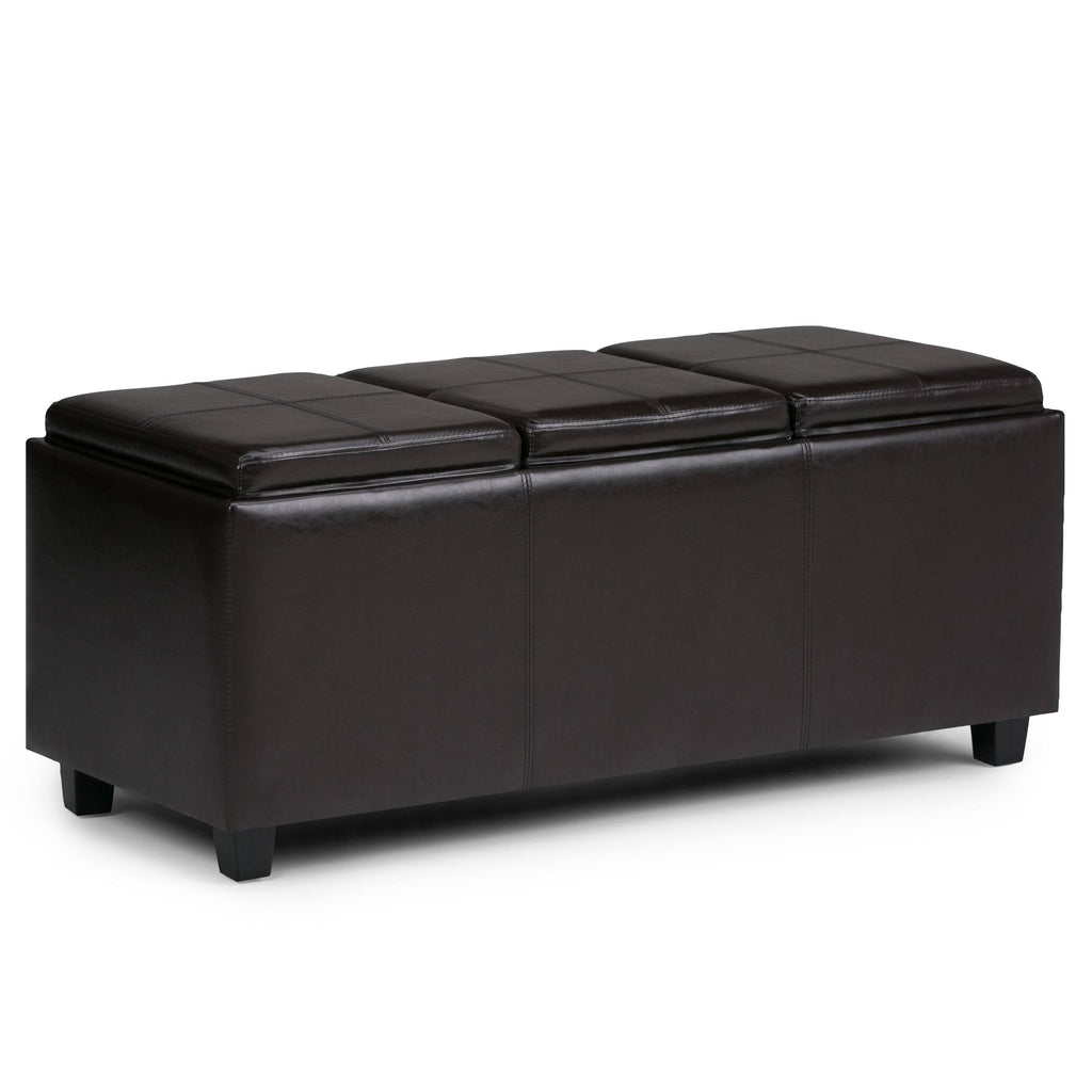 Cloud Grey Rectangle Storage Ottoman P29788
