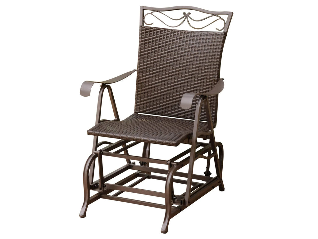 Resin Wicker Steel Glider Chair E8280