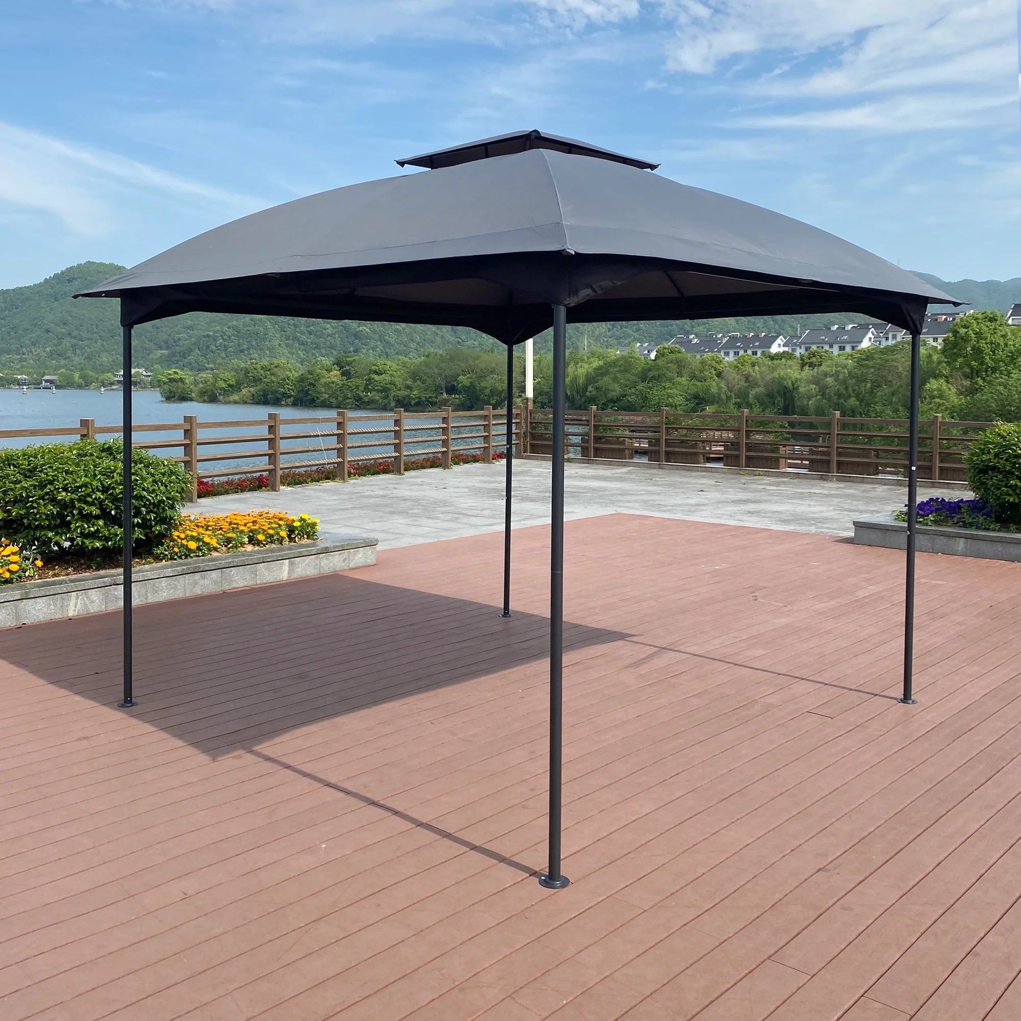 10'x10' Double Roof Outdoor Canopy Shelter Tent V168