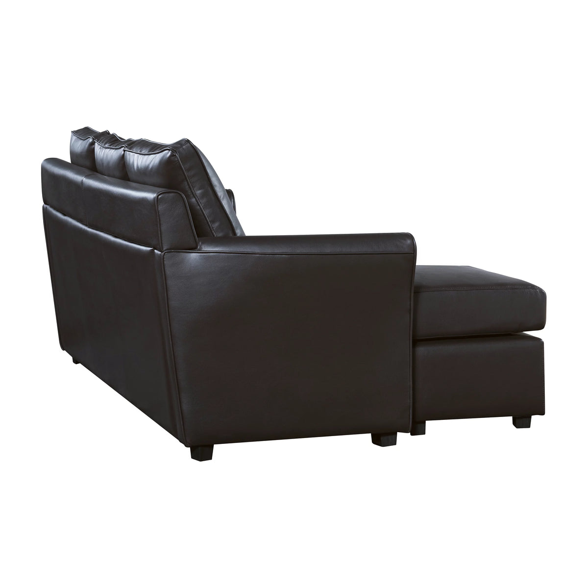 Dark Gray Faux Leather Sectional Sofa G1203