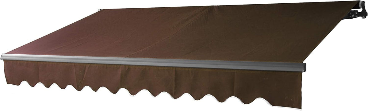 Motorized Retractable Patio Canopy Awning 10 x 8 Feet Gray E4686
