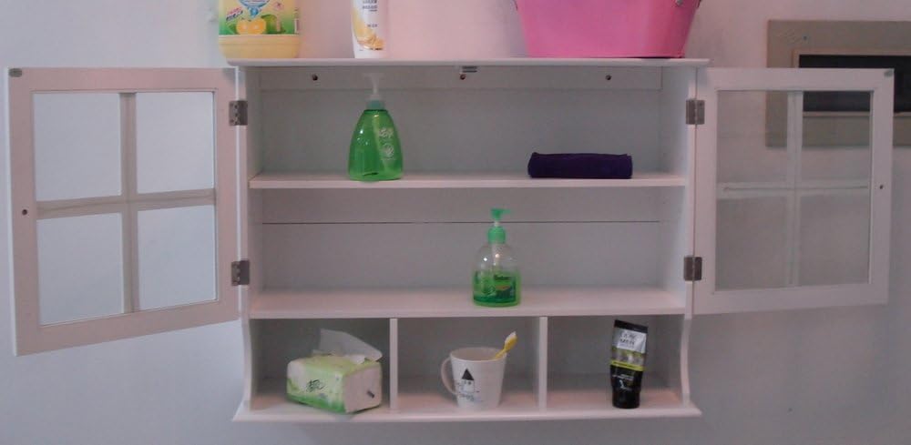 White 31.5x9.6x24-Inch Wall Cabinet H335