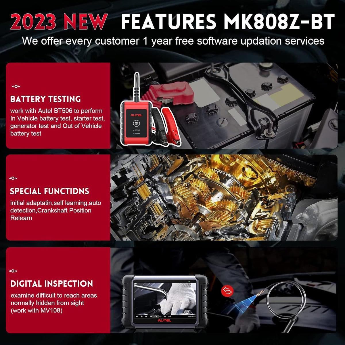 Bidirectional Scan Tool with 28+ Services R977007