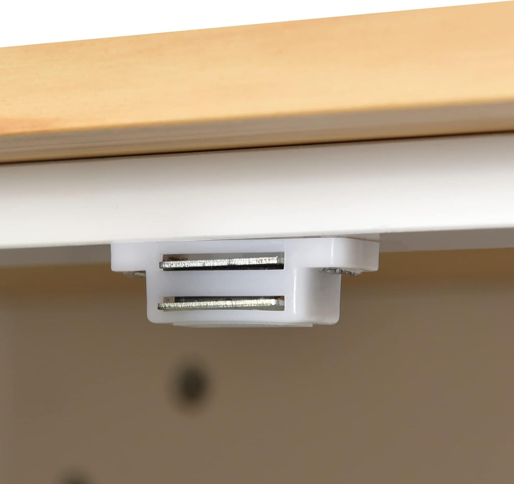 White Kitchen Island with 3 Drawers and Rolling Cart Z635452