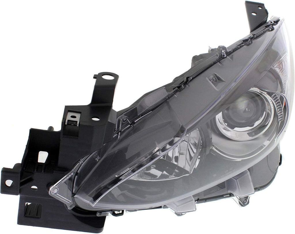 Headlight Assembly Compatible with 2014-2016 Mazda 3 Halogen Driver Side P169397