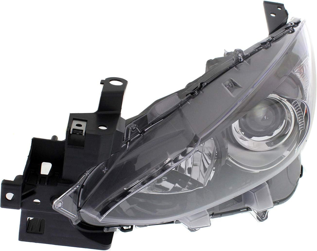 Headlight Assembly Compatible with 2014-2016 Mazda 3 Halogen Driver Side P169397