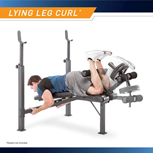 Olympic Weight Bench with Preacher Curl Pad and Leg Developer W2262