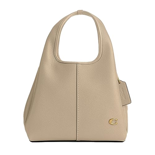Polished Pebble Leather Lana Shoulder Bag 23 D669