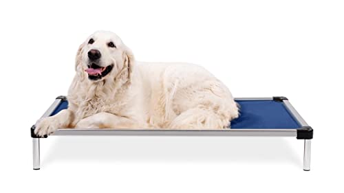XX-Large 50"x33" Black Mesh Elevated Dog Bed S7470