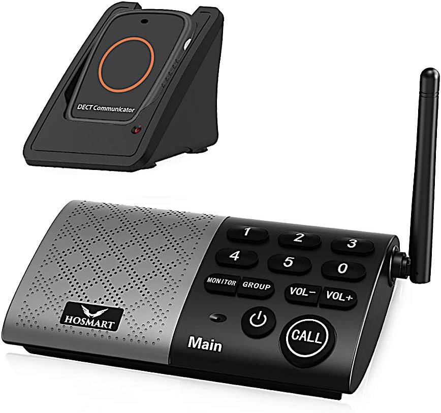 Black Wireless Caregiver Pager with Call Button P21277
