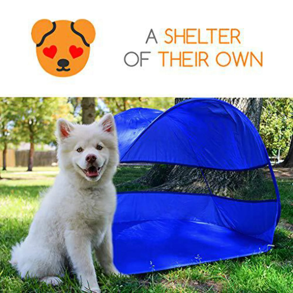 Pop Up Dog Shelter Weather Resistant Doggy Tent P785170