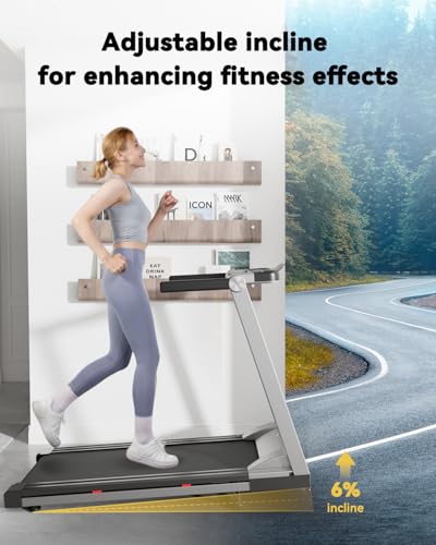 Folding Treadmill with Incline, 3.5HP, 350 LBS Weight Capacity P355