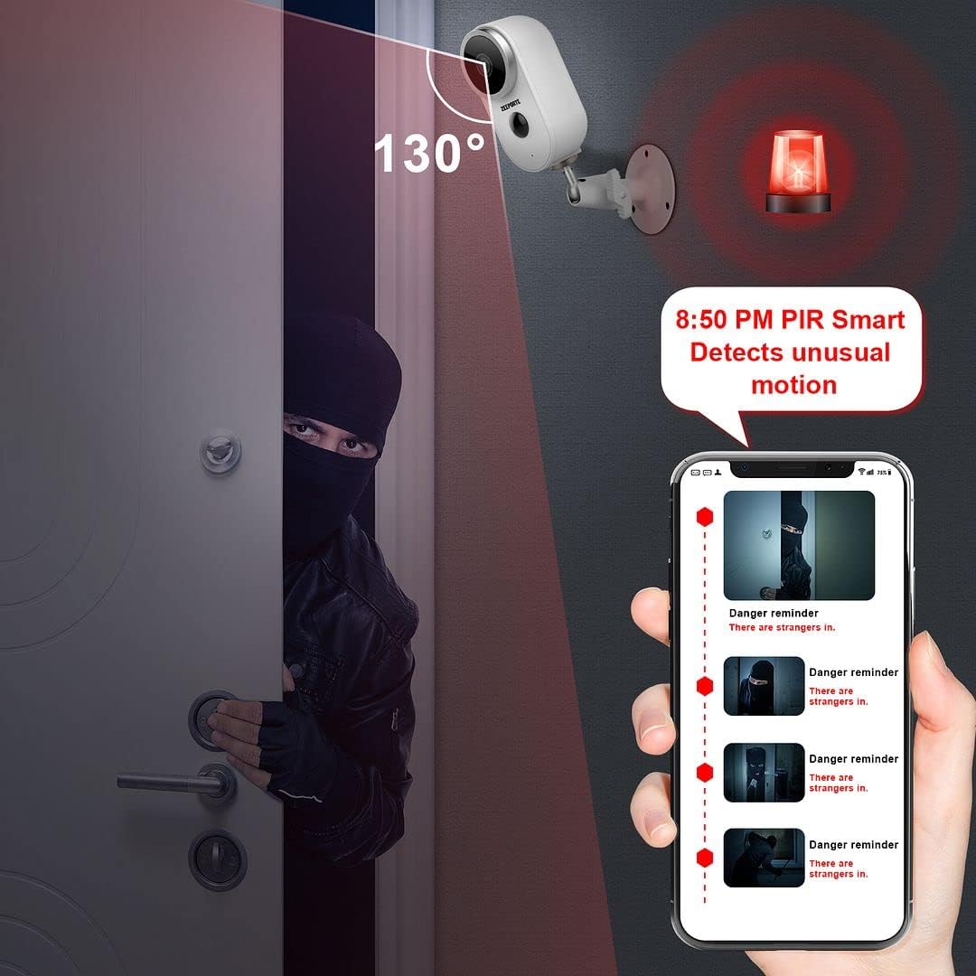 1080P HD Wireless Security Camera with Night Vision H752881