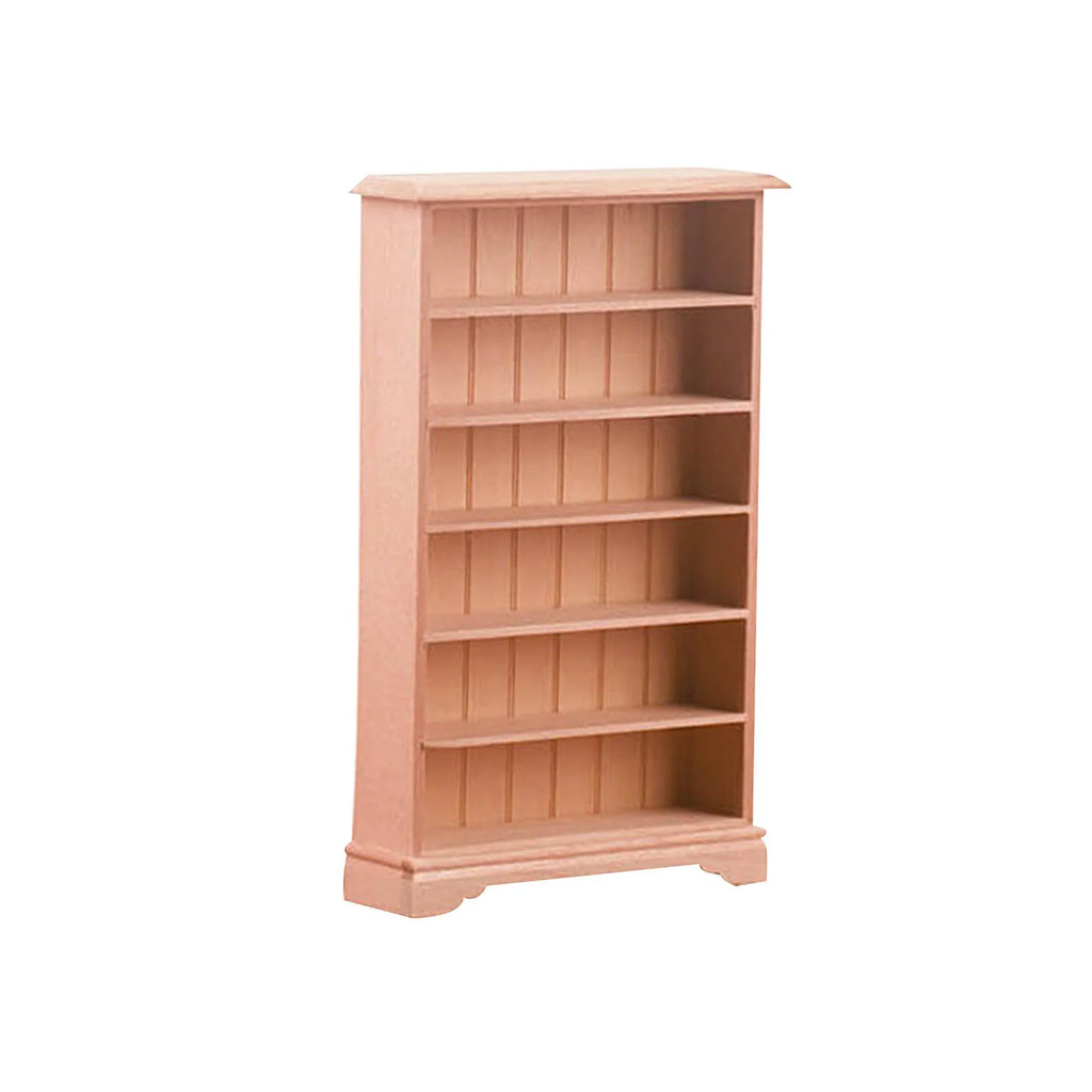 Dollhouse Miniature Wooden Bookcase Display Shelf A544945